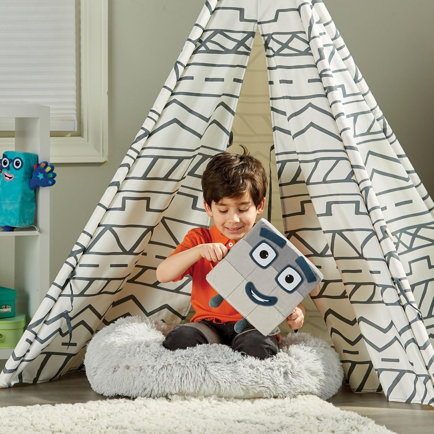 hand2mind Numberblock Nine Playful Pal - Peluche con números