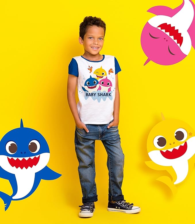 Camisetas gráfica de tiburón bebé