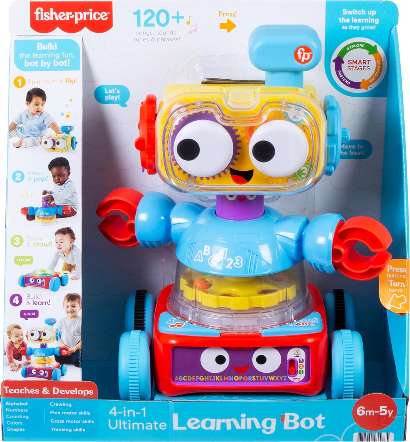 Fisher-Price - Robot de aprendizaje 4 en 1