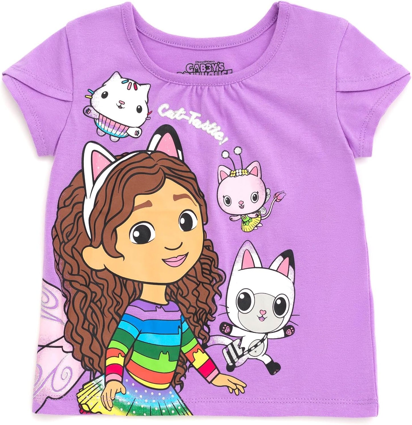 Conjunto de camiseta de tul y falda de malla La Casa de Gaby