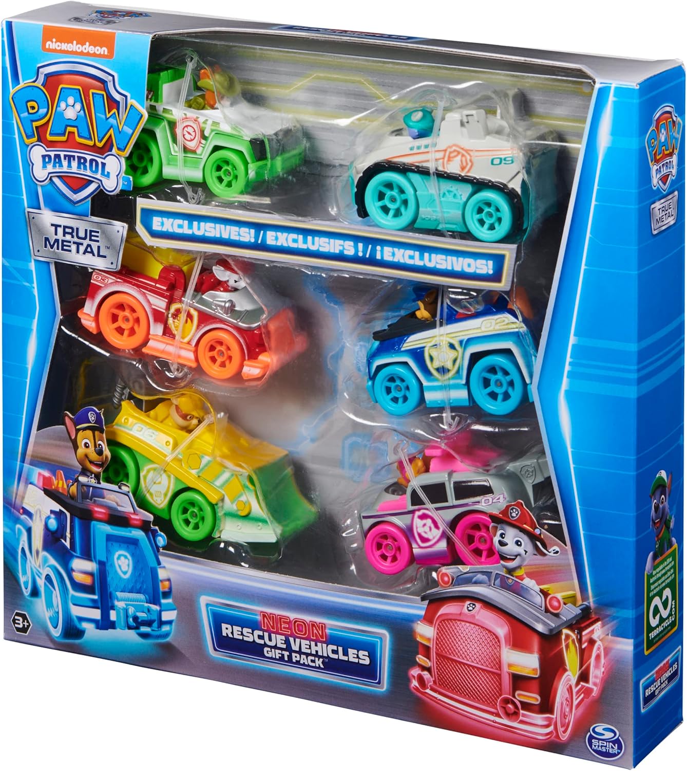 PAW Patrol vehículos coleccionables fundidos a presión, escala 1:55