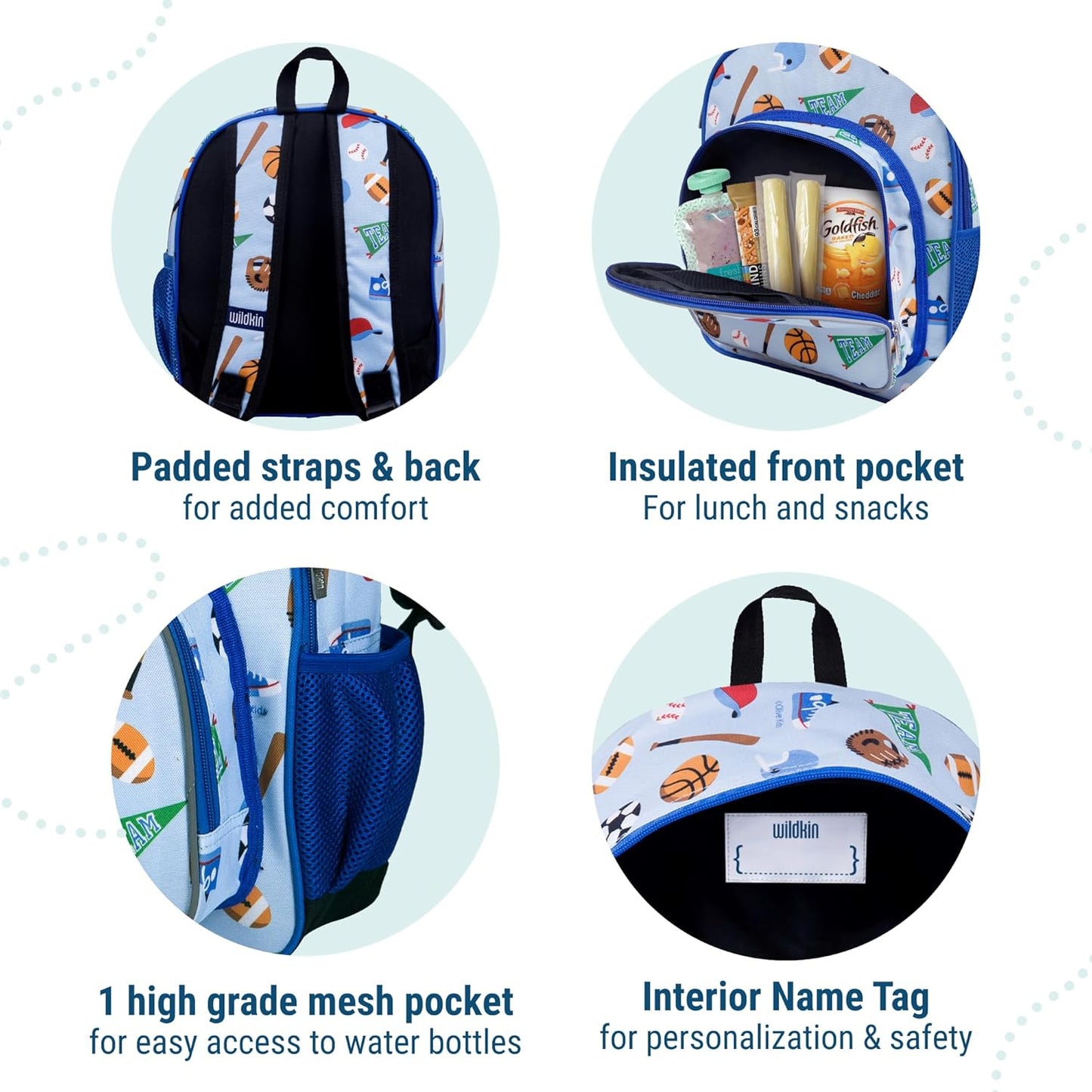 Wildkin - Mochila de 12 pulgadas