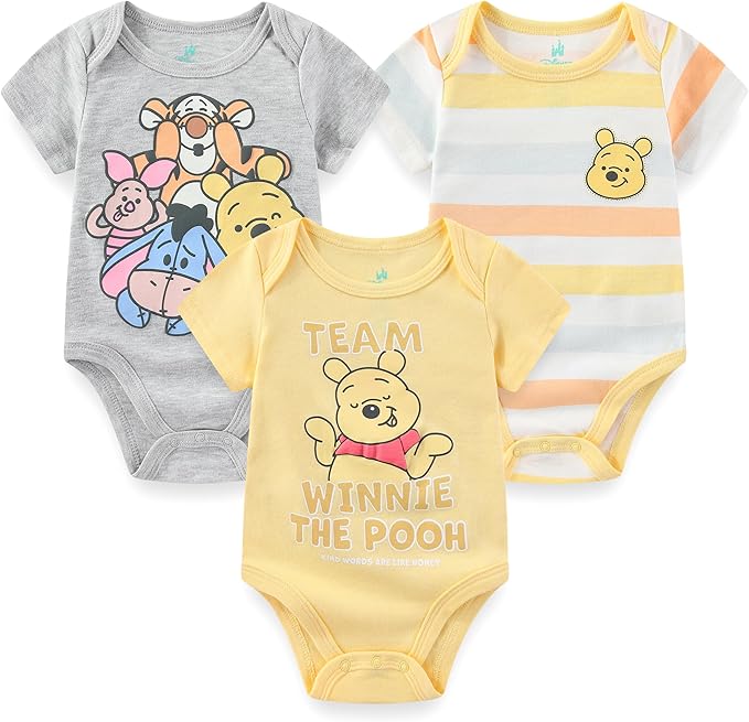 Disney Baby Paquete de 3 mamelucos