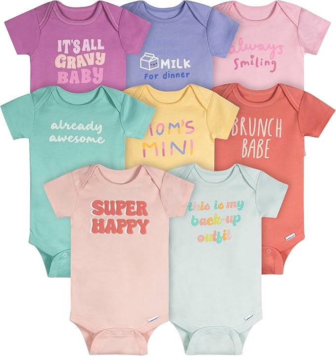 Onesies Brand Paquete de 8 mamelucos