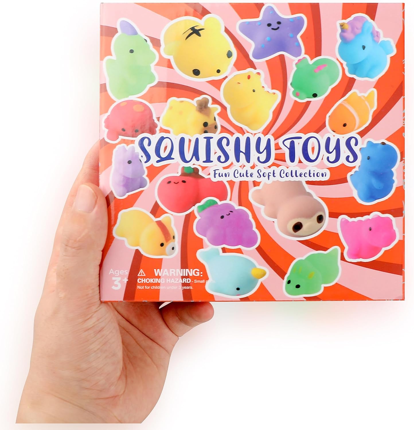 Squishies, paquete de 28 juguetes esponjosos Mochi – Kawaii Cat Squishys Slow Rising Animals