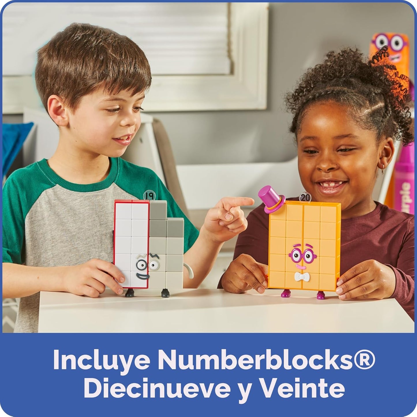 hand2mind Numberblocks Friends - Figuras de diecinueve y veinte