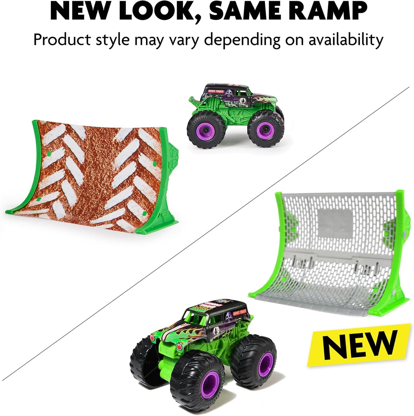Monster Jam, Camión monstruo oficial de Grave Digger a control remoto con rampa