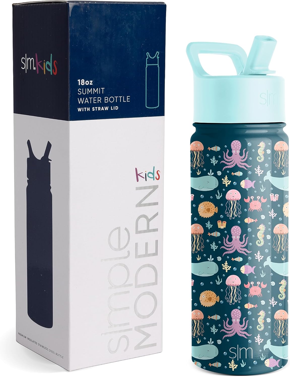 Simple Modern - Botella de agua acero inoxidable