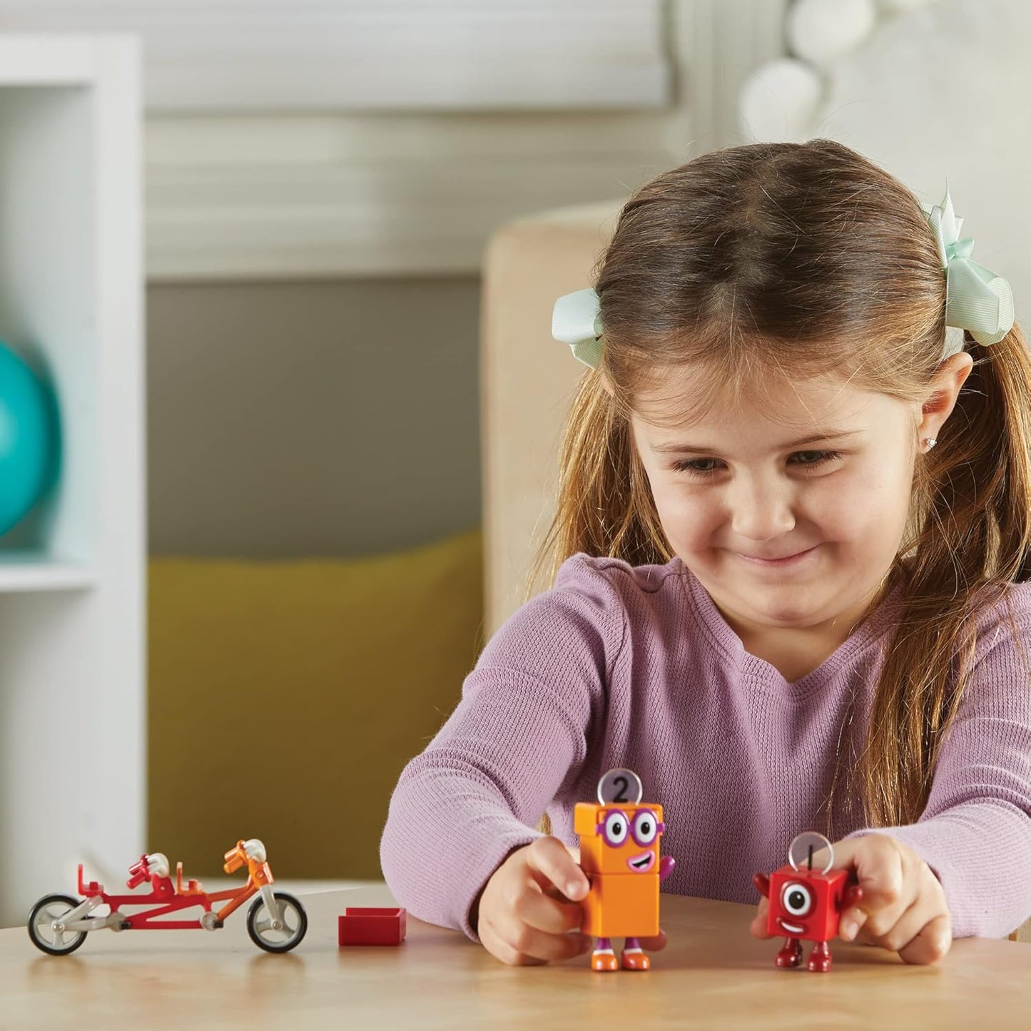 Numberblocks Uno y Dos con Bici