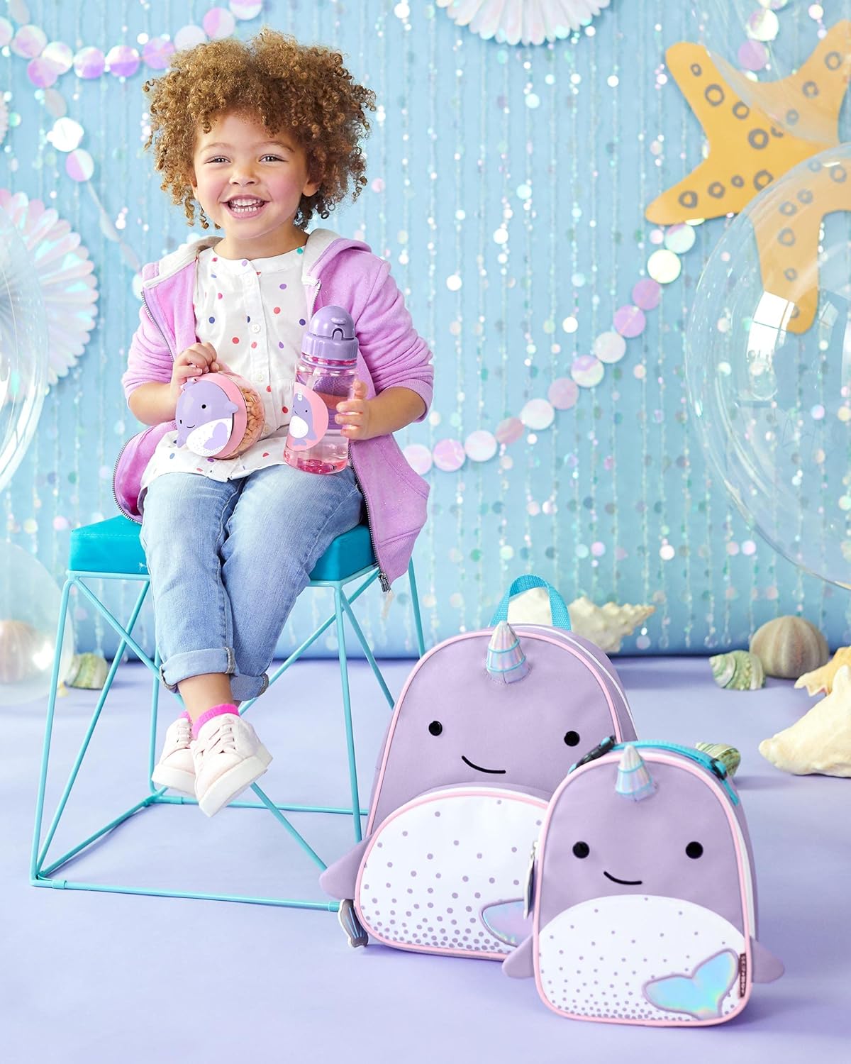 Skip Hop - Mochila para preescolar, colección Zoo Ballena 12 Pulgadas