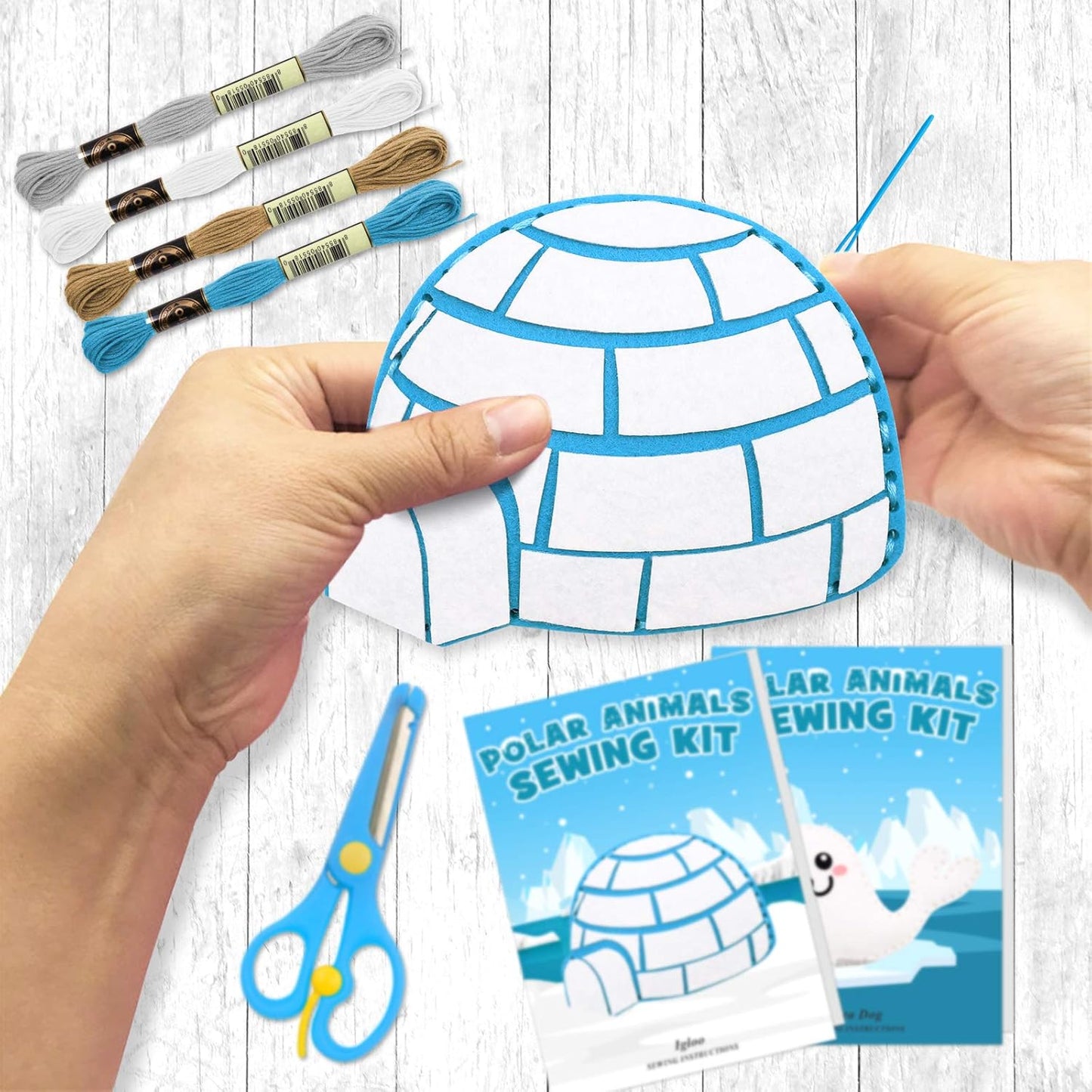 Kit de costura de animales polares