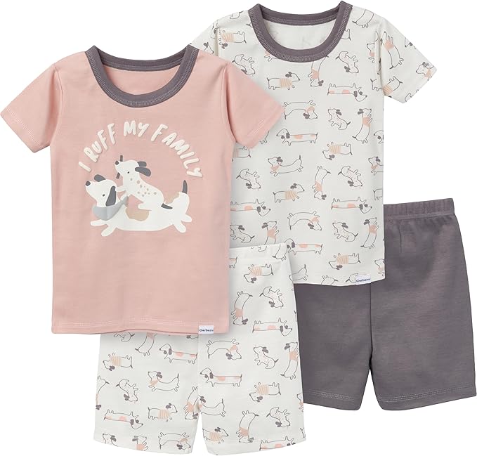 Conjunto de pijama de 4 piezas