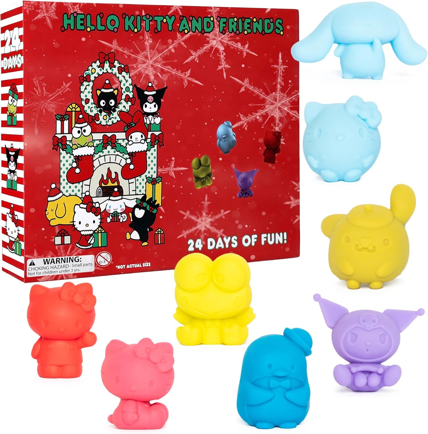 Hello Kitty Calendario de Adviento Juguetes esponjosos de silicona Mochi
