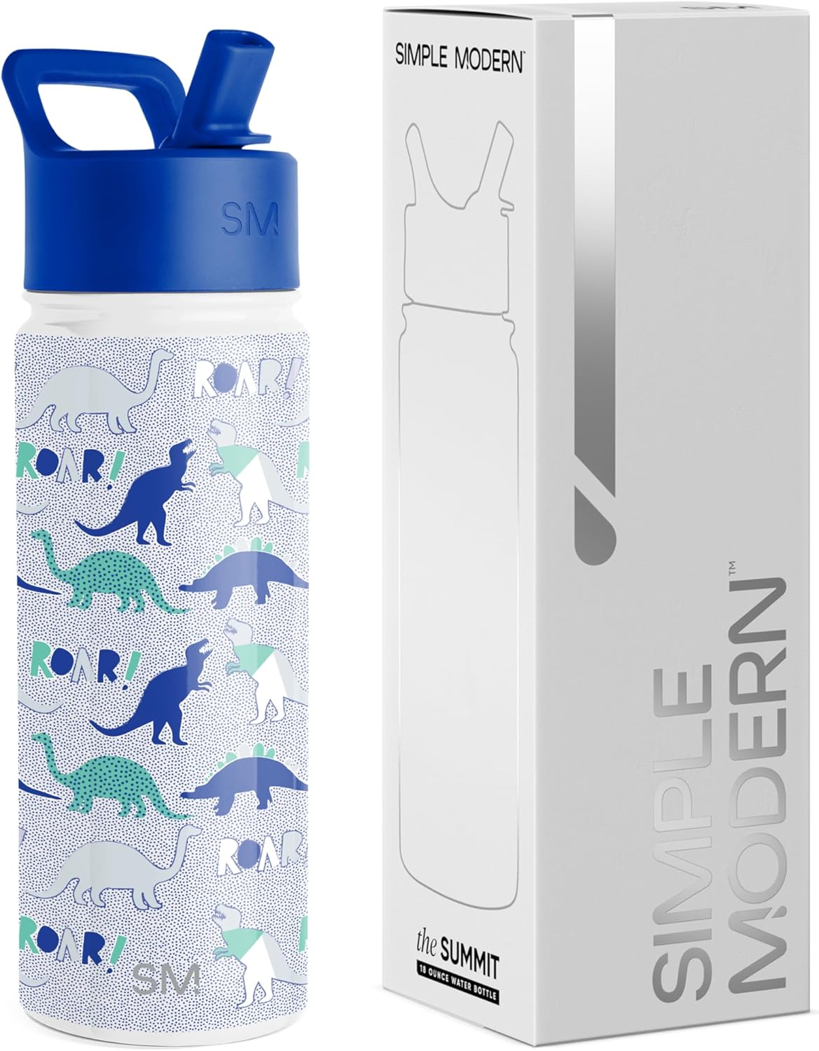 Simple Modern Botella de agua de acero inoxidable 18 onzas