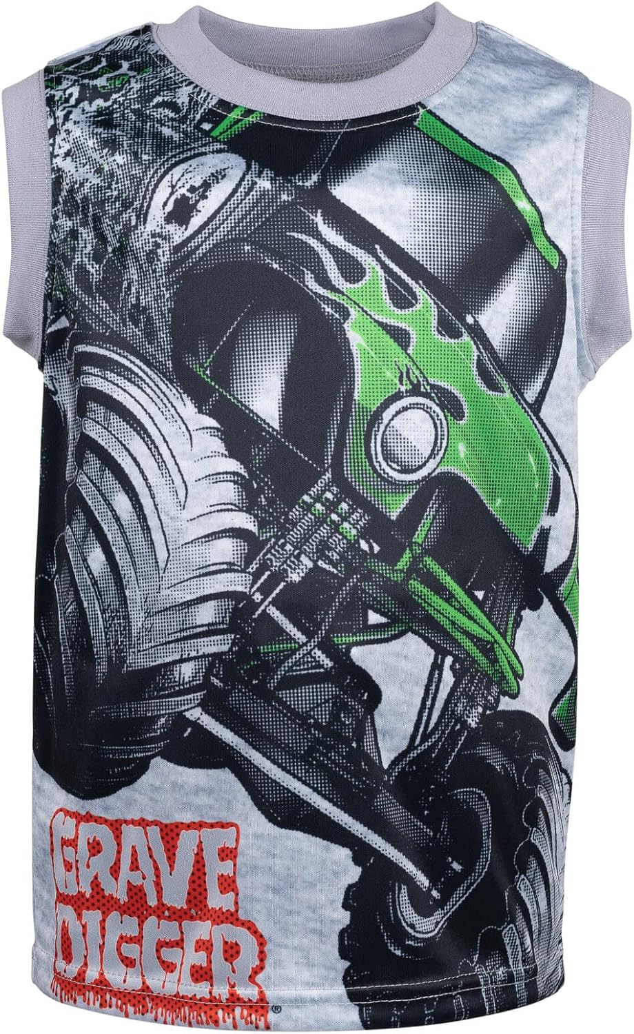 Monster Jam Grave Digger El Toro Loco Megalodon - Camiseta sin mangas y pantalones cortos
