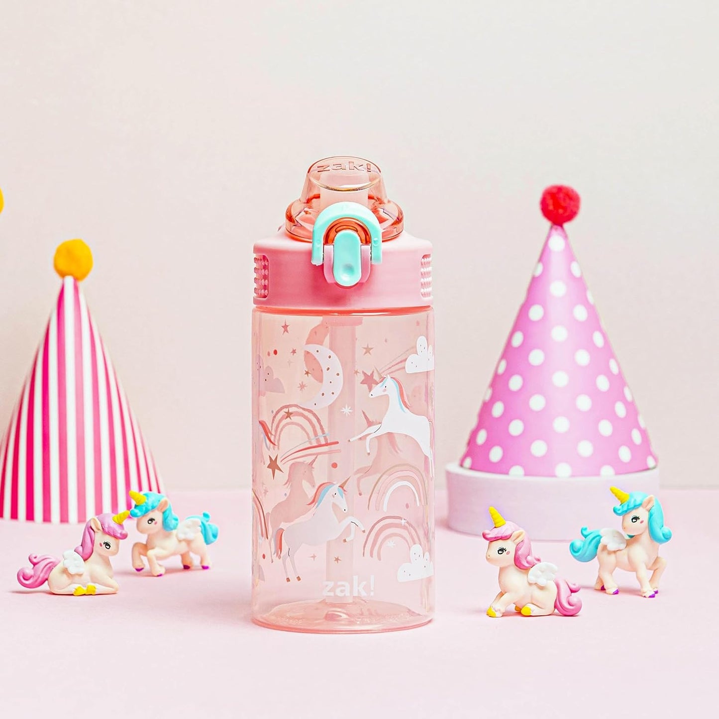 Zak Designs Botella de agua plástico duradero, 16 onzas