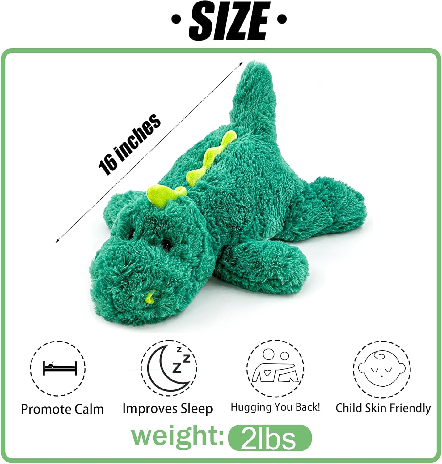 Peluche sensorial de 2 libras - Animales de peluche con peso
