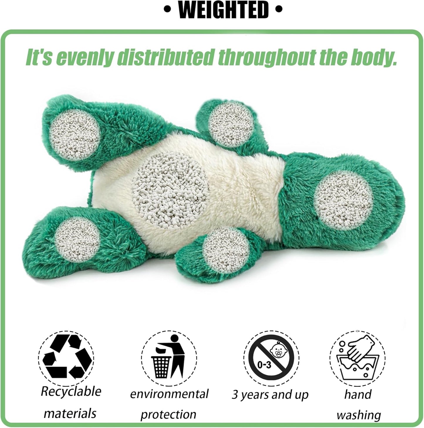 Peluche sensorial de 2 libras - Animales de peluche con peso