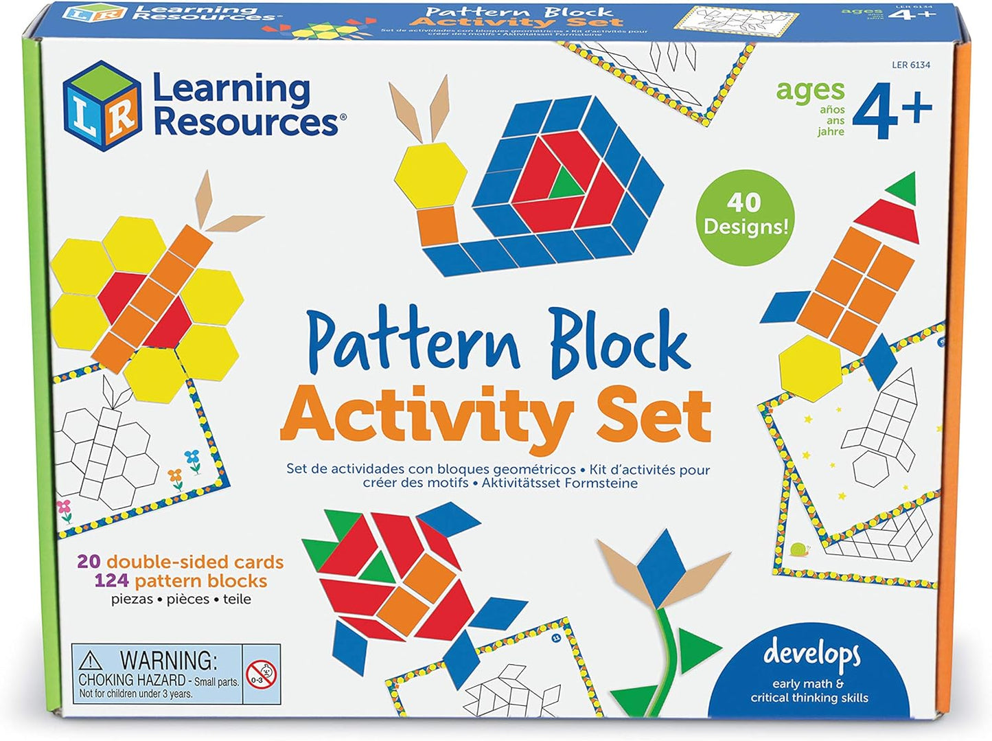 Learning Resources Tarjetas de diseño de bloques de patrones