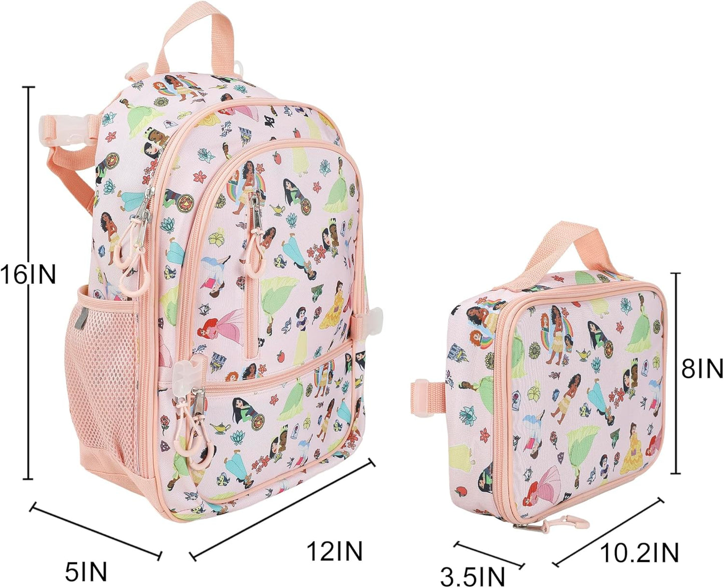 Juego combinado de mochila y lonchera / 16 pulgadas alto