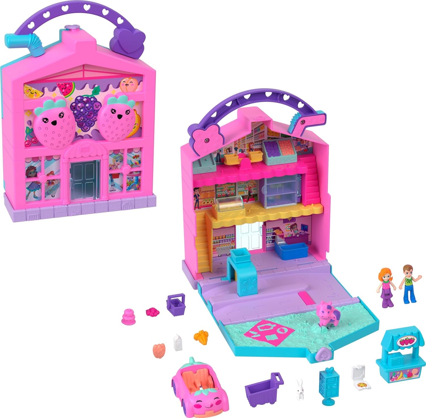 Polly Pocket Pollyville Fresh Market Muñecas y juego