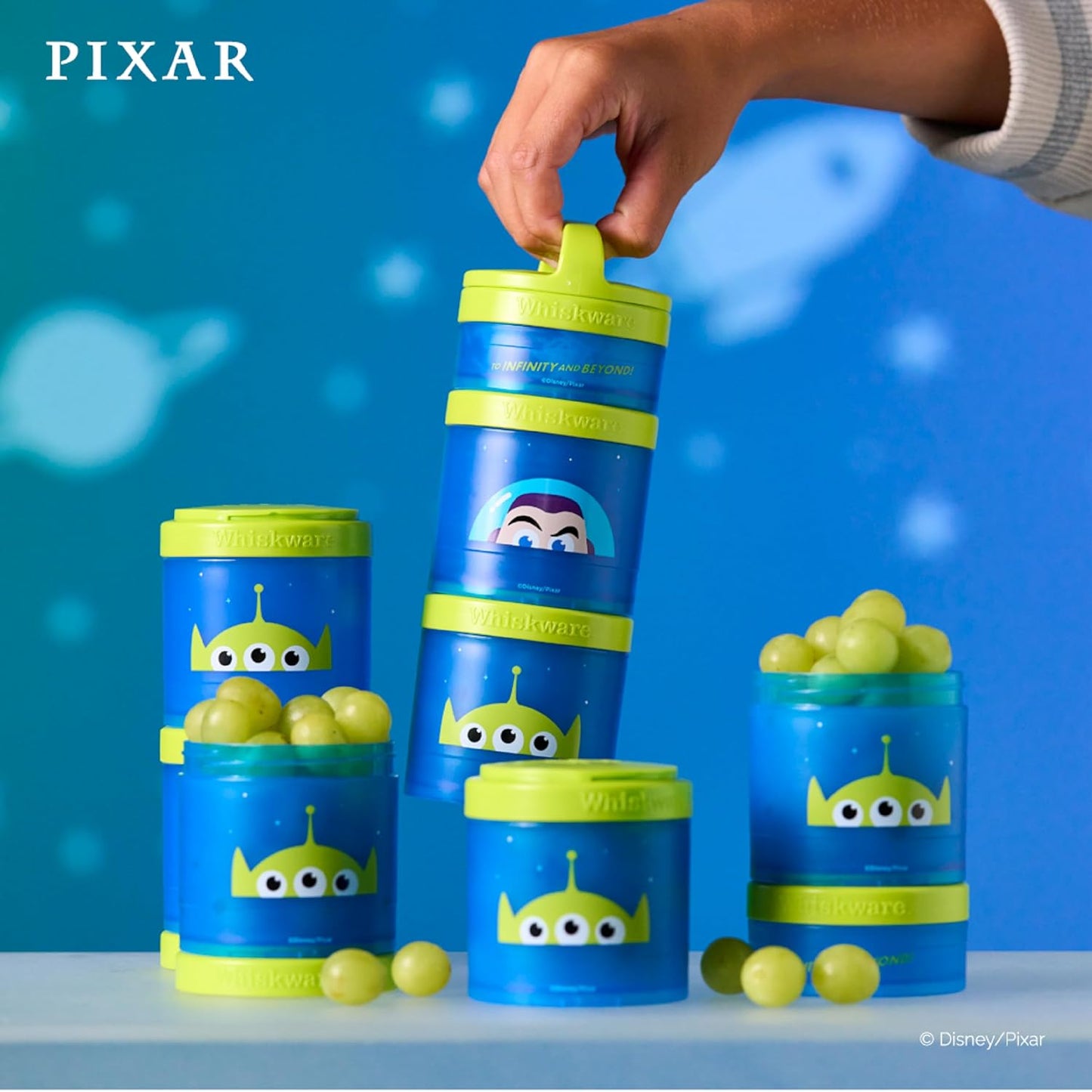 Whiskware Disney Pixar - Recipientes apilables Toy Story Buzz Lightyear