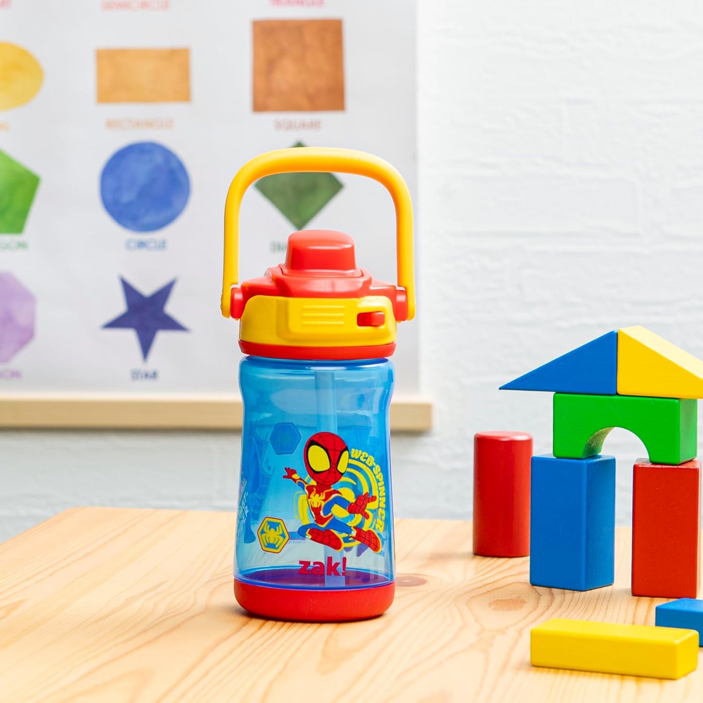 Zak Designs Botella de agua plástico de 12 onzas