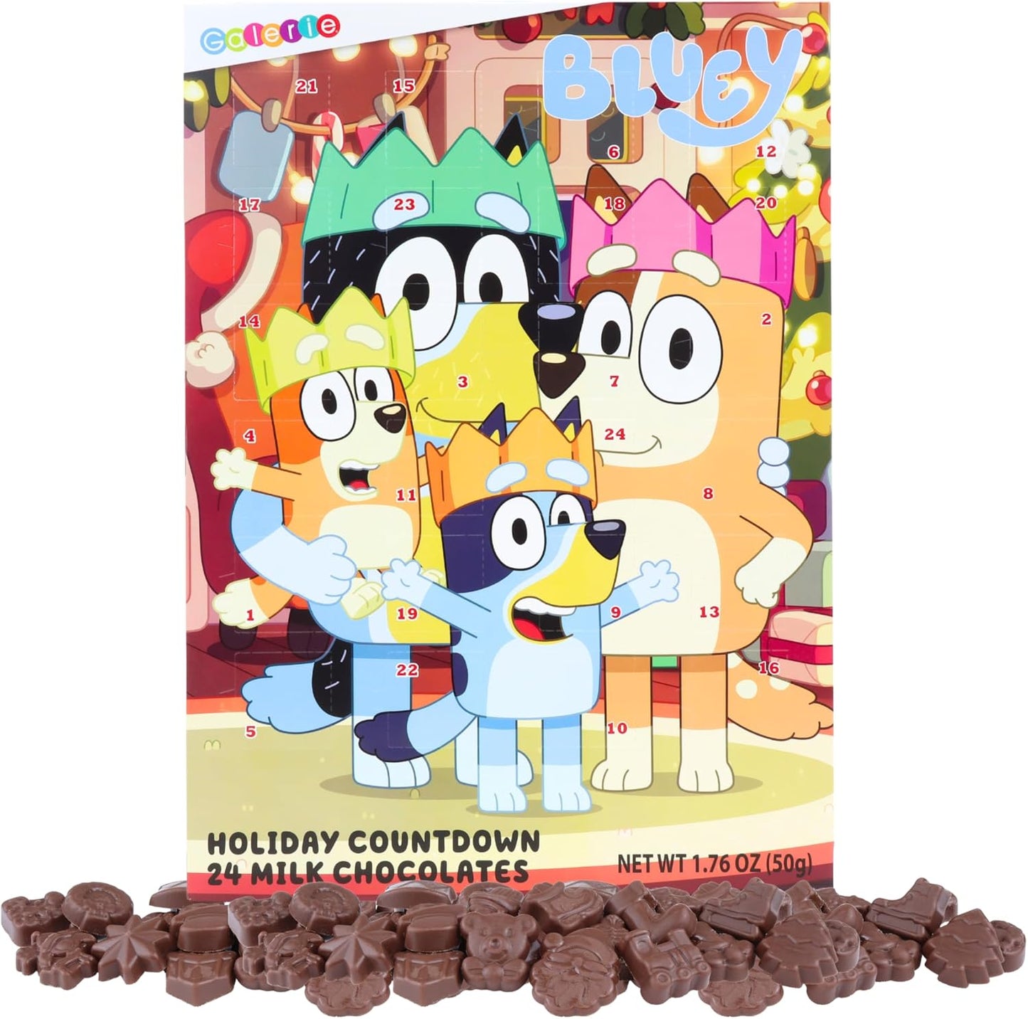 Calendario de Adviento con chocolates