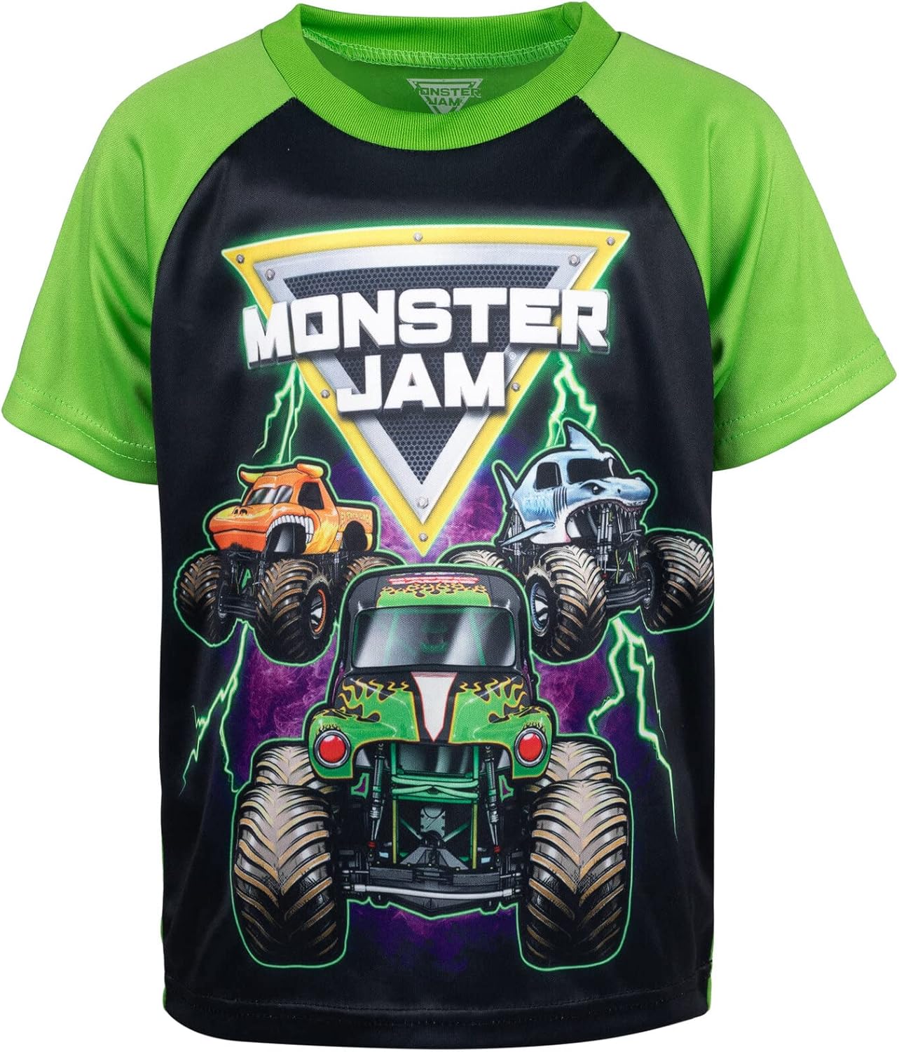 Monster Jam Grave Digger El Toro Loco Megalodon - Camiseta sin mangas y pantalones cortos