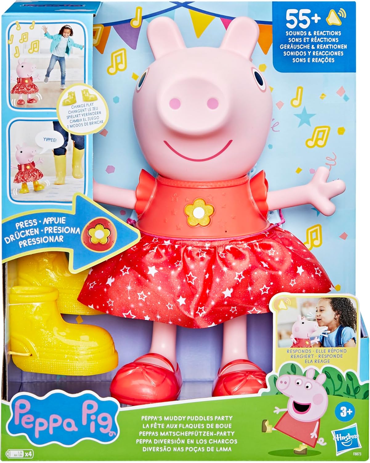 Peppa Pig Peppa's - Muñeco de fiesta cantando y bailando