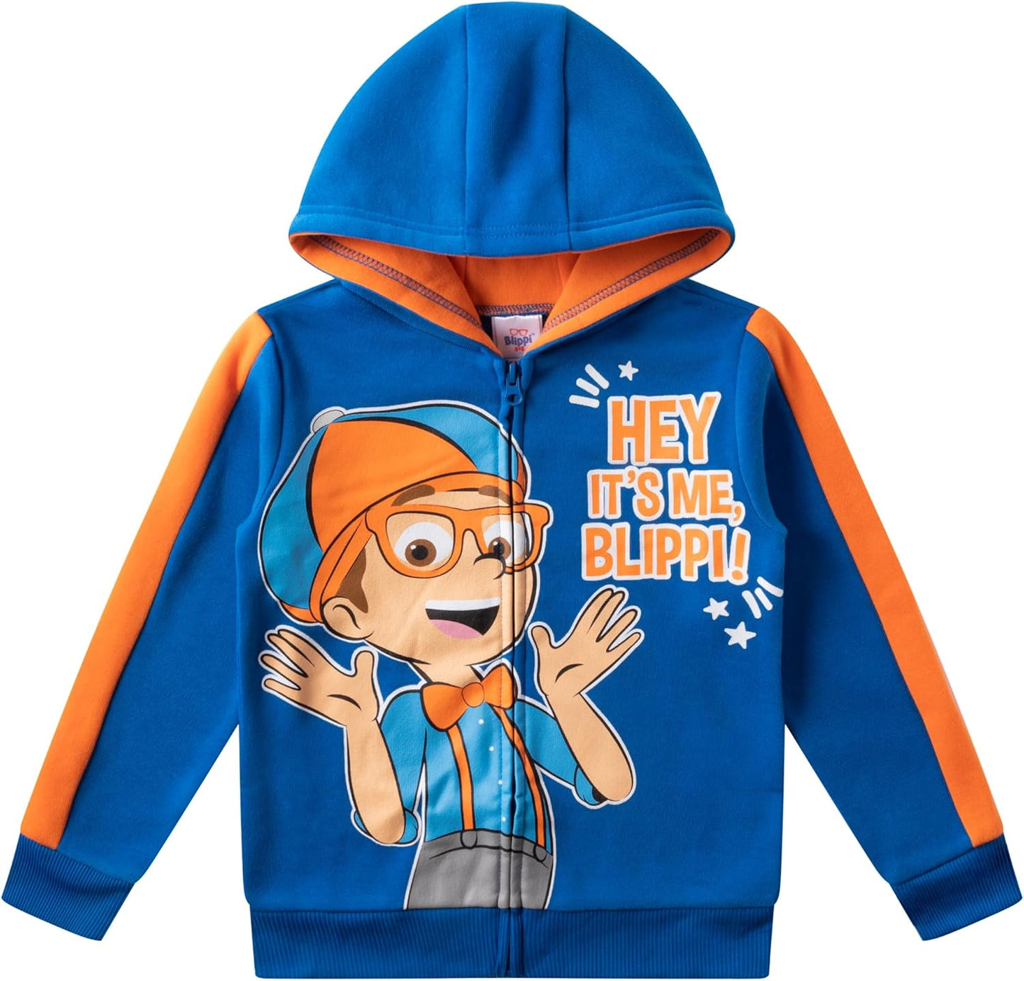 Blippi Conjunto de camiseta de 3 piezas para niños, sudadera con capucha y pantalones