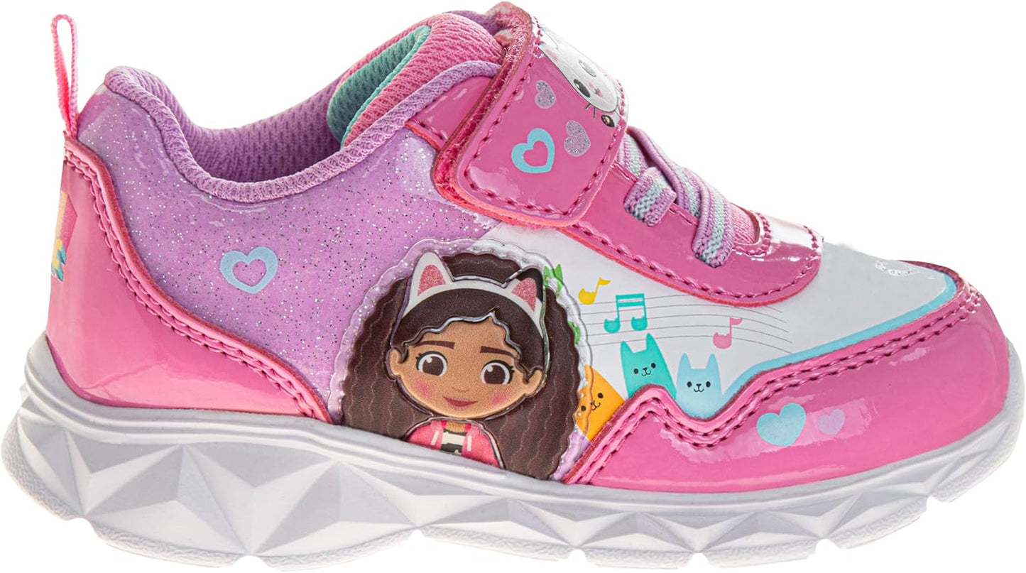 Gabby's Dollhouse - Tenis LED con correa fácil