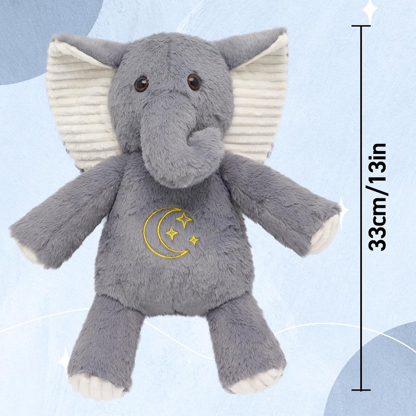 Peluche que respira, con control y temporizador