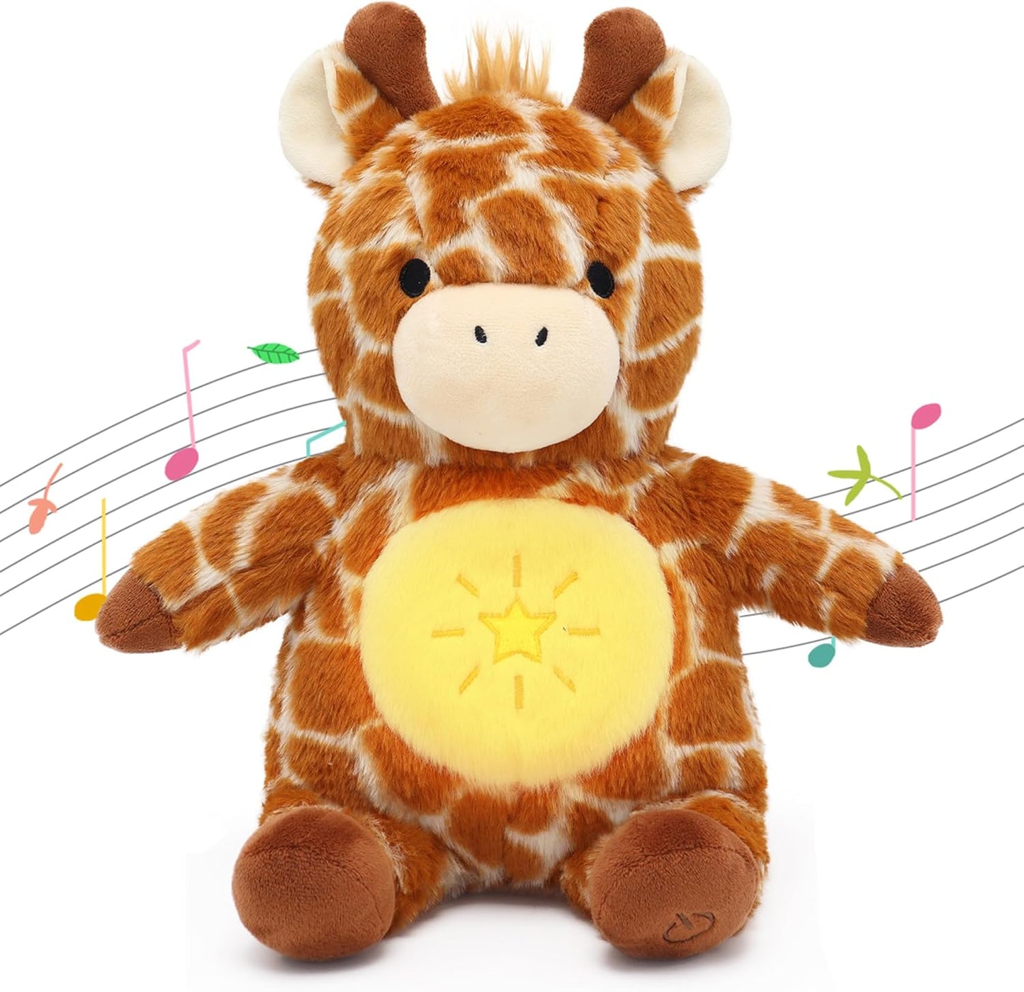 Peluche que respira, con control y temporizador