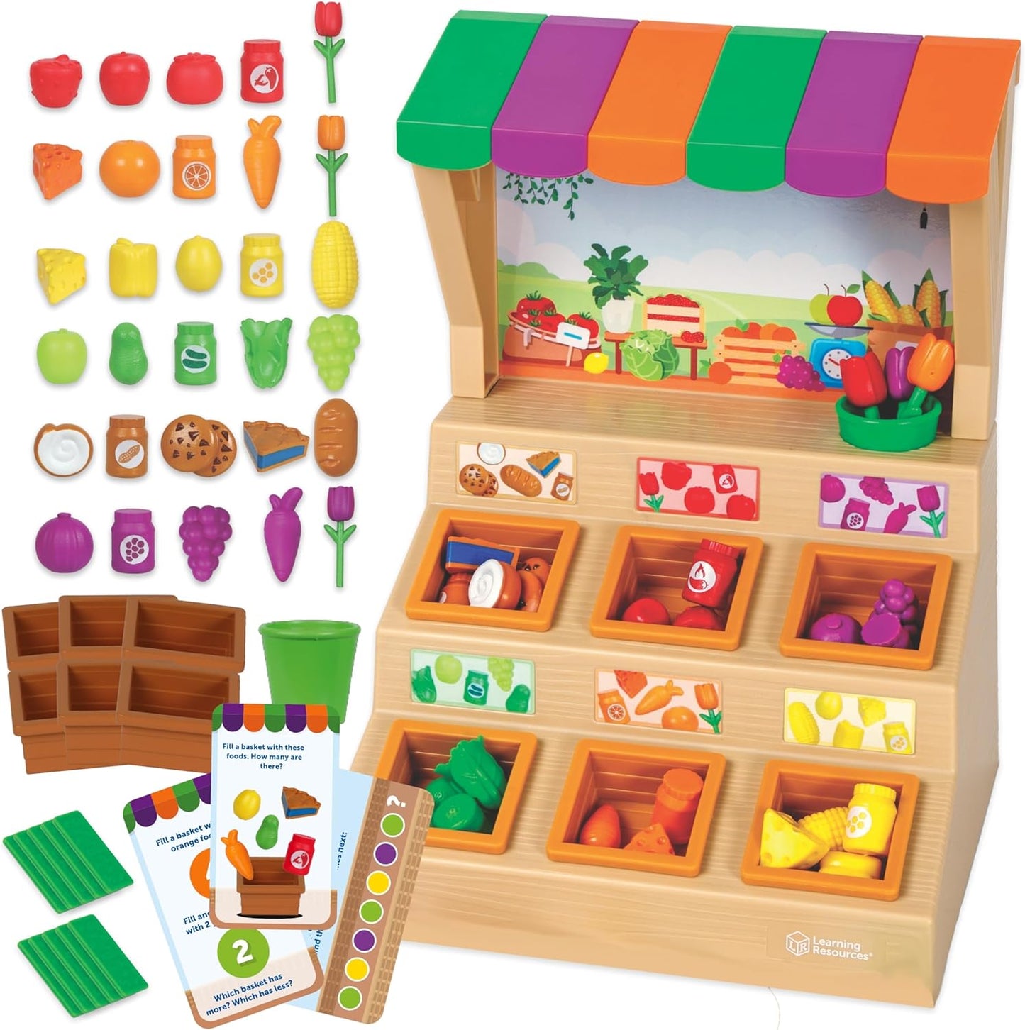 Learning Resources Juego de clasificación de mini puesto de granja