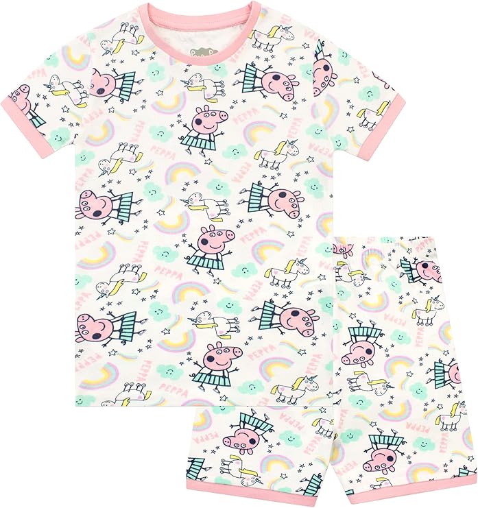 Peppa Pig Pijama de unicornio para niñas