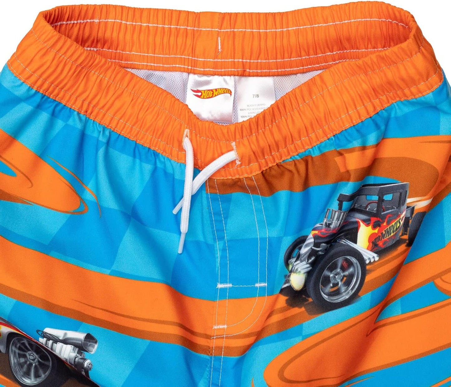 Hot Wheels Conjunto de traje de baño y camiseta de protección UPF 50+ para niños