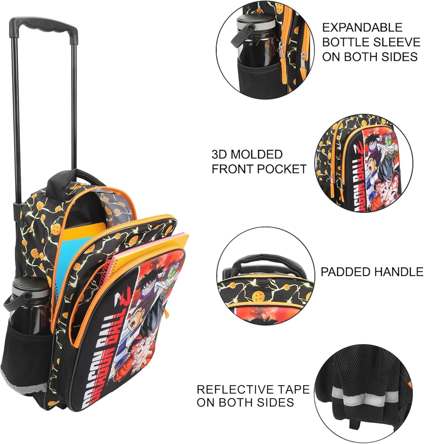 Bioworld Mochila de 16" con ruedas