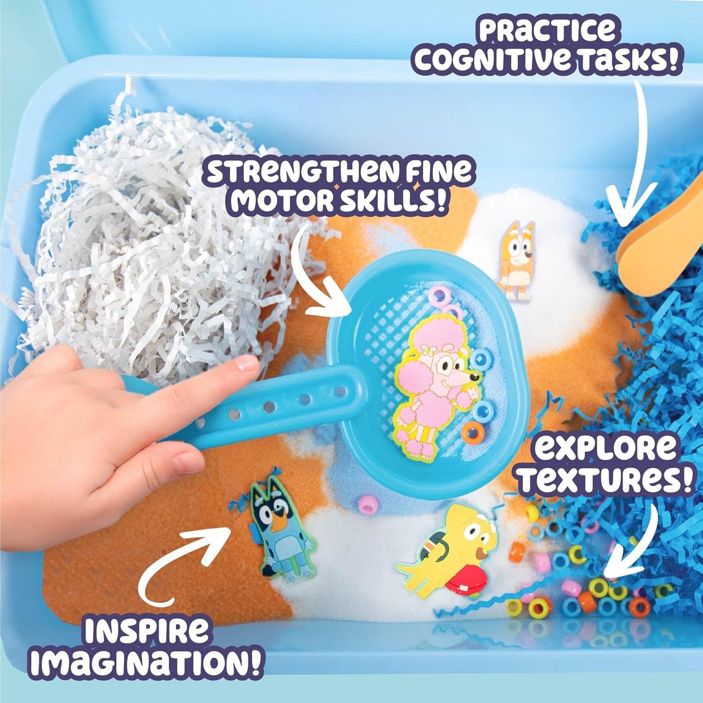 Bluey, juguetes sensoriales