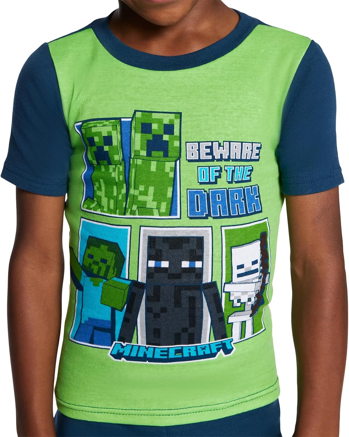Minecraft Conjunto de pijama de algodón ajustado de 6 piezas