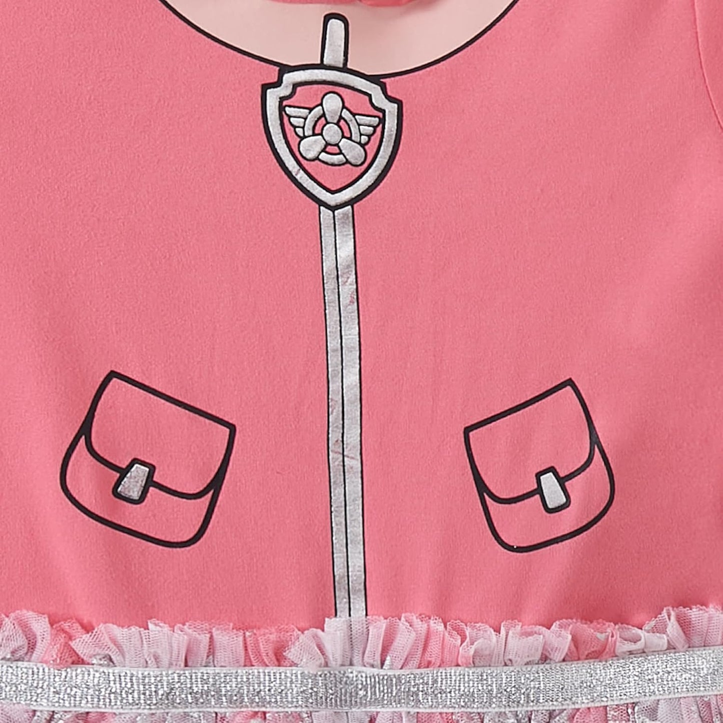 Paw Patrol Nickelodeon - Vestido de tul con capucha y orejas