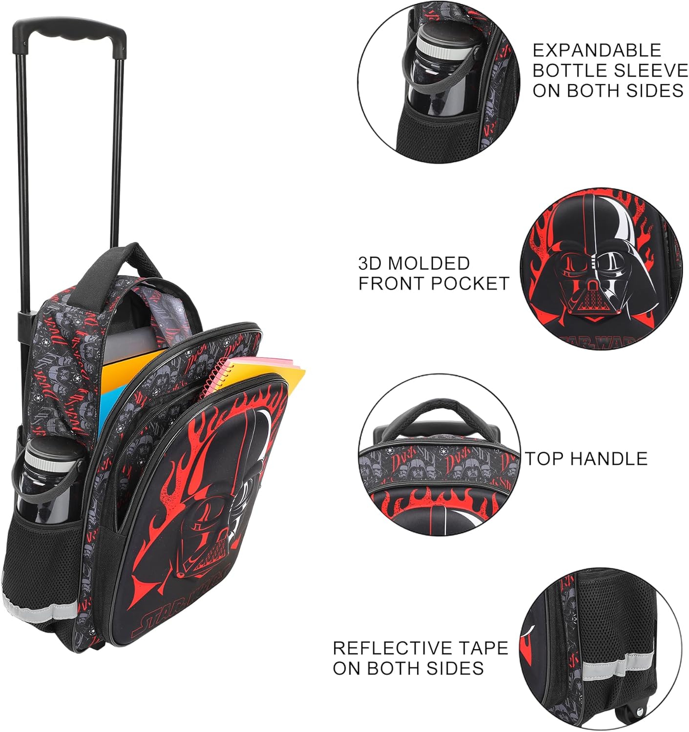 Bioworld Mochila de 16" con ruedas