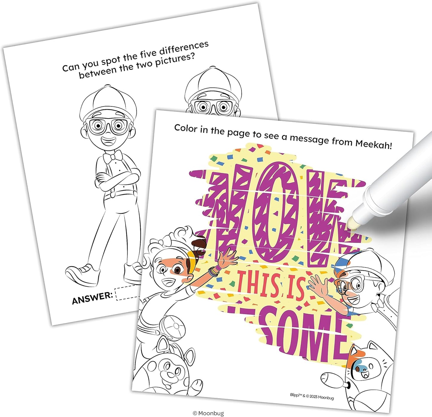 Blippi - Libro para colorear con tinta mágica