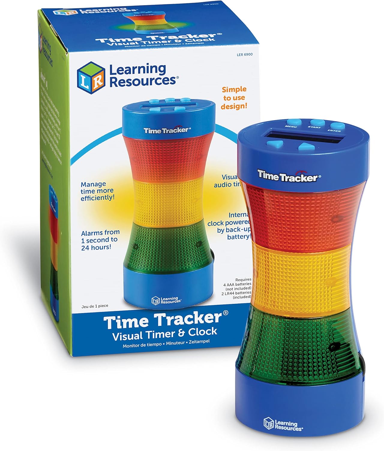 Learning Resources - Medidor de tiempo, temporizador y reloj visual