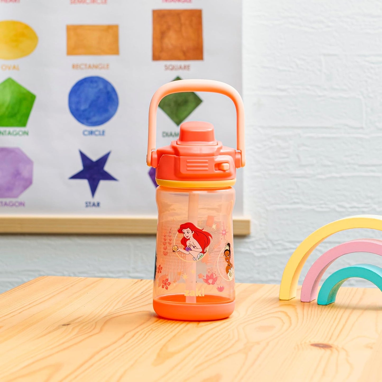 Zak Designs Botella de agua plástico de 12 onzas