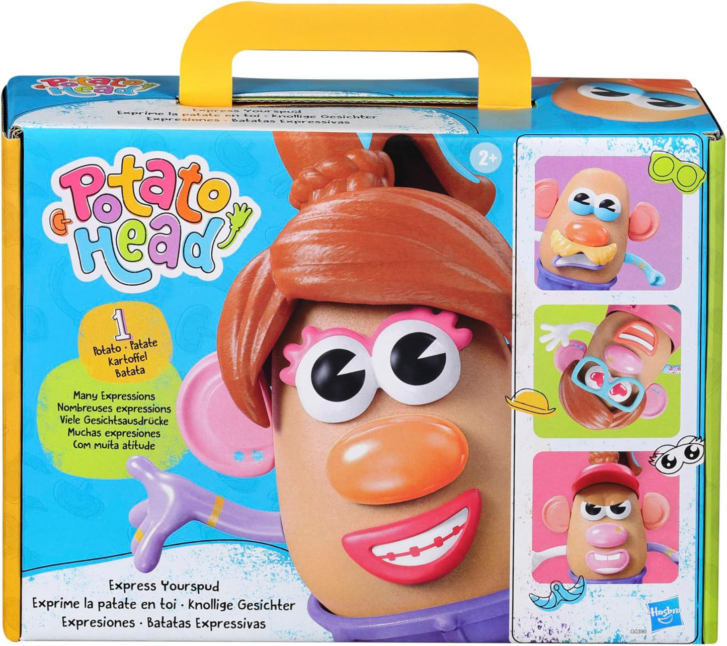 Potato Head Express Yourspud Playset con 1 cuerpo de papa y 32 accesorios