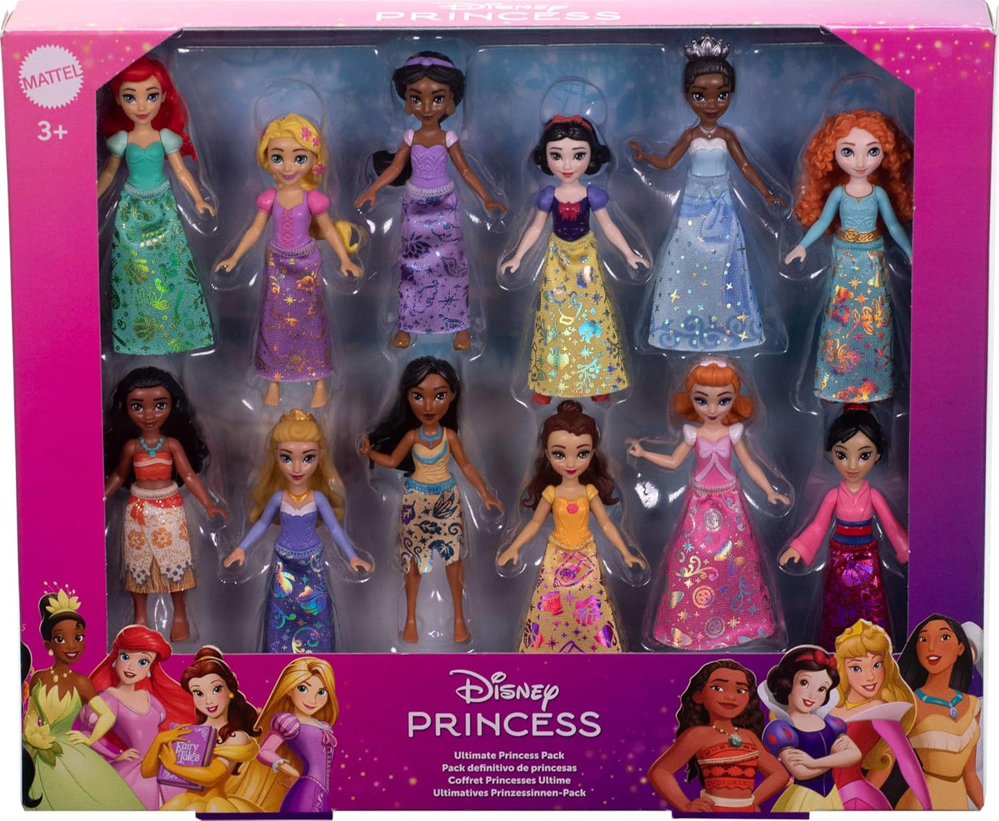 Mattel Disney 12 muñecas