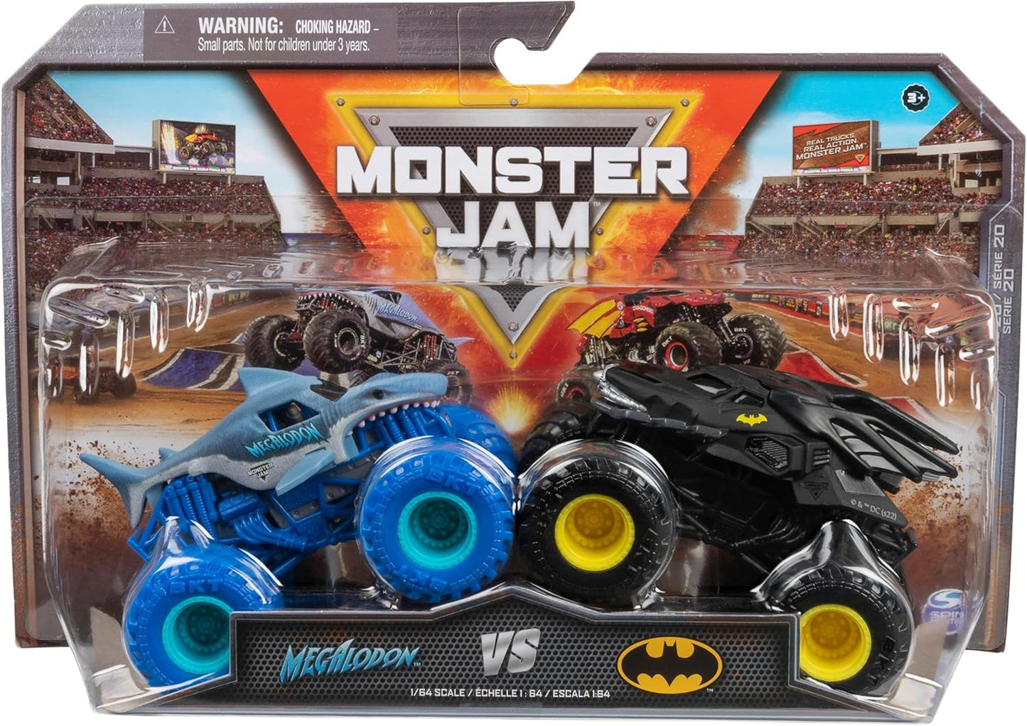 Monster Jam, Camiones monstruo fundidos a presión oficiales de Batman contra Megalodon