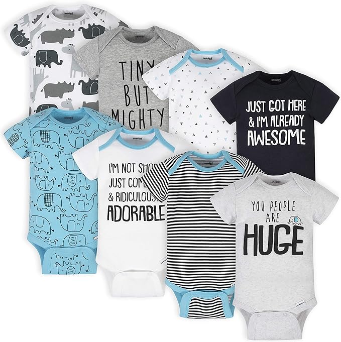 Onesies Brand Paquete de 8 mamelucos