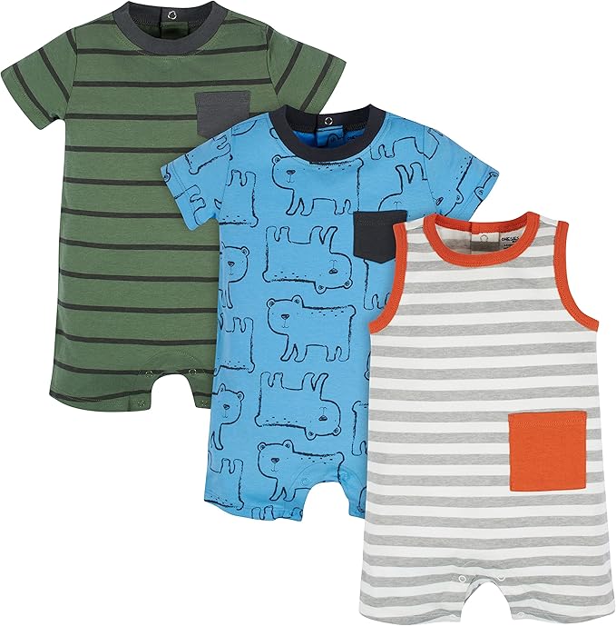 Onesies Brand Paquete de 3 mamelucos